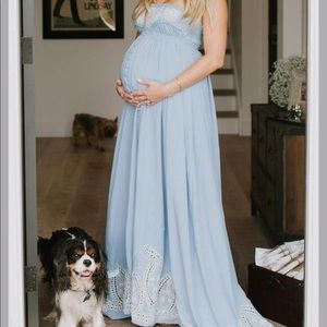 Fillyboo Blue Zippora Maxi Dress
